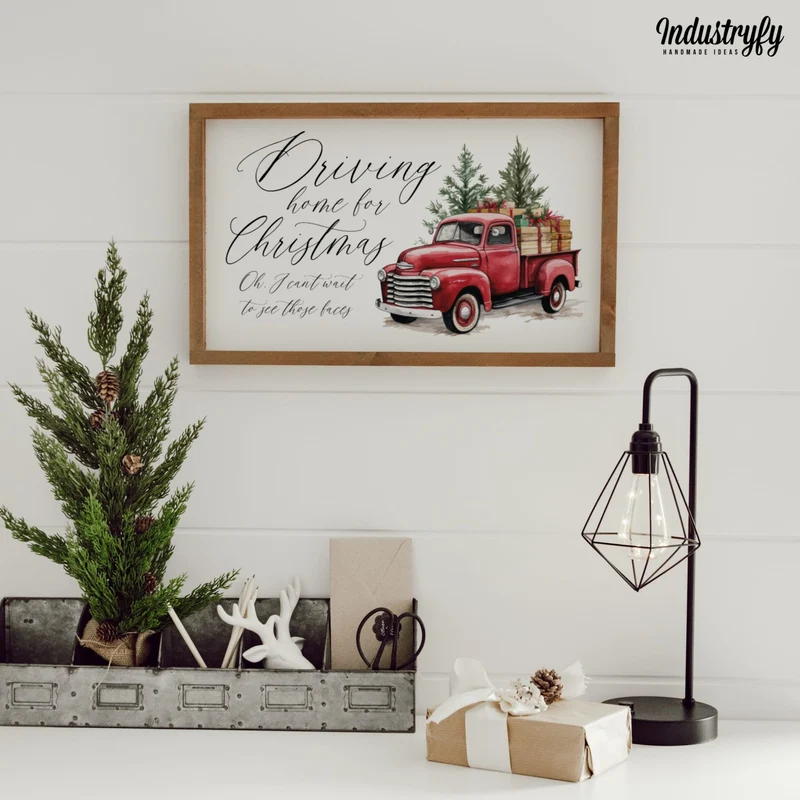 Landhaus Schild | Driving home for christmas No.1