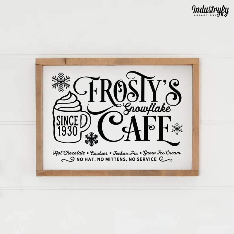 Landhaus Schild | Frostys Snowflake Cafe No2