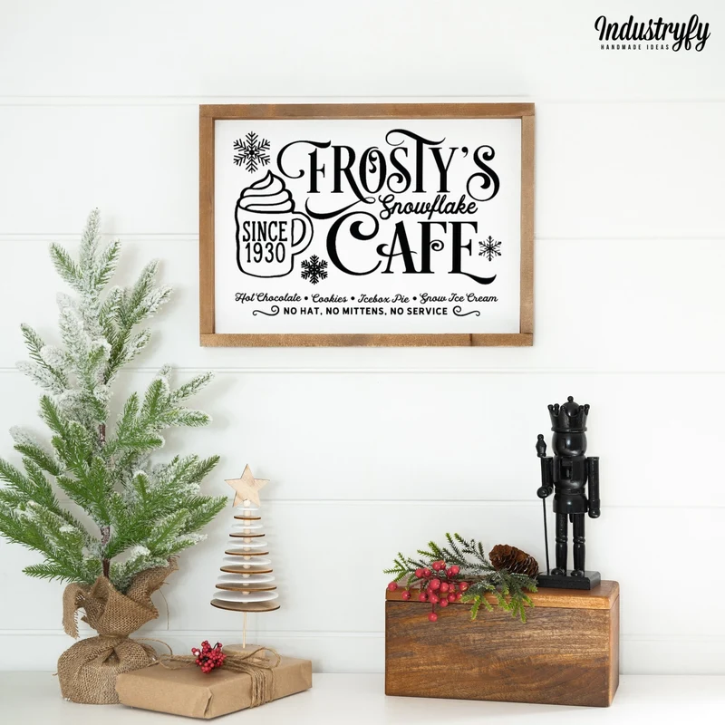 Landhaus Schild | Frostys Snowflake Cafe No2