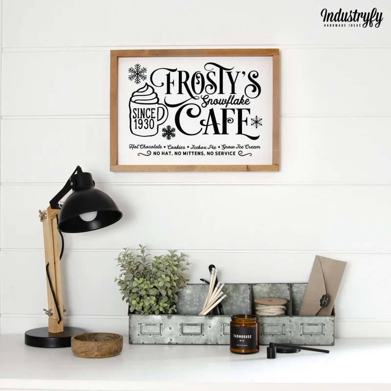 Landhaus Schild | Frostys Snowflake Cafe No2