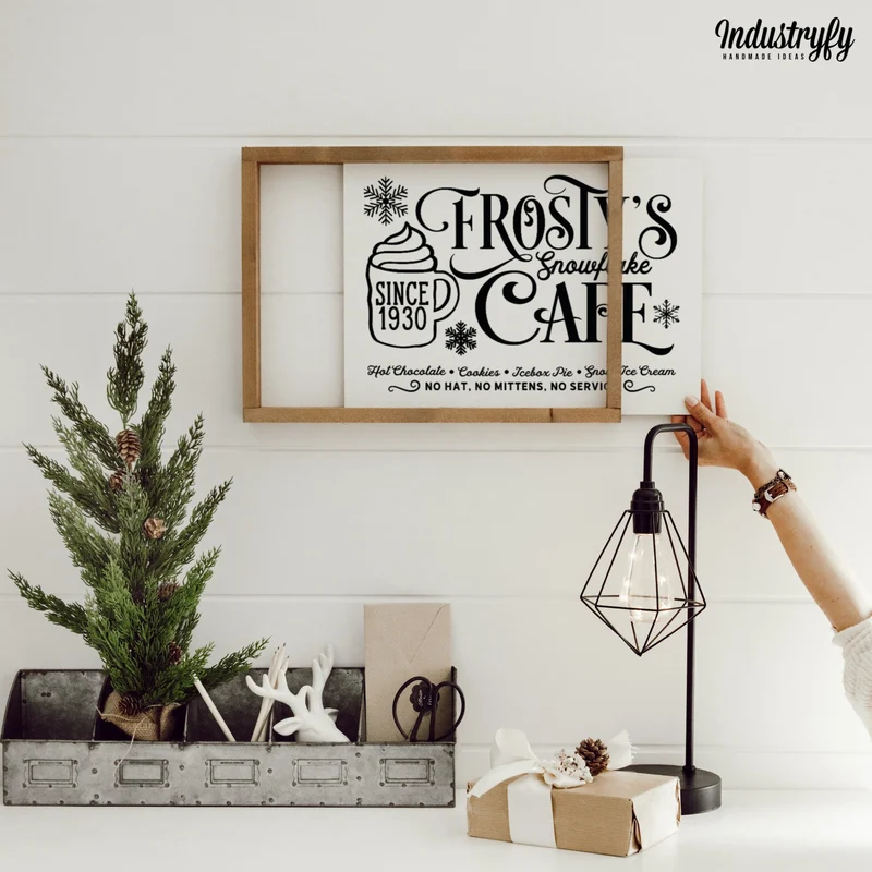 Landhaus Schild | Frostys Snowflake Cafe No2