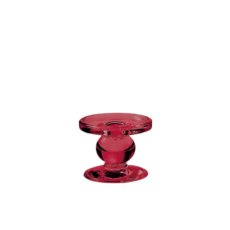 Kerzenhalter Glas - S - rot