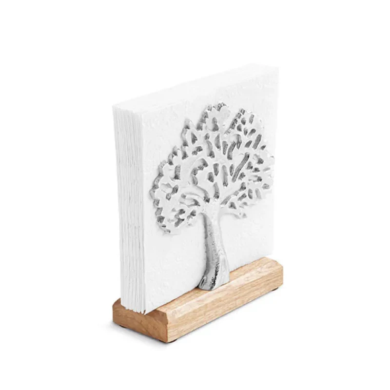 Serviettenhalter - Holz/Metall - Lebensbaum