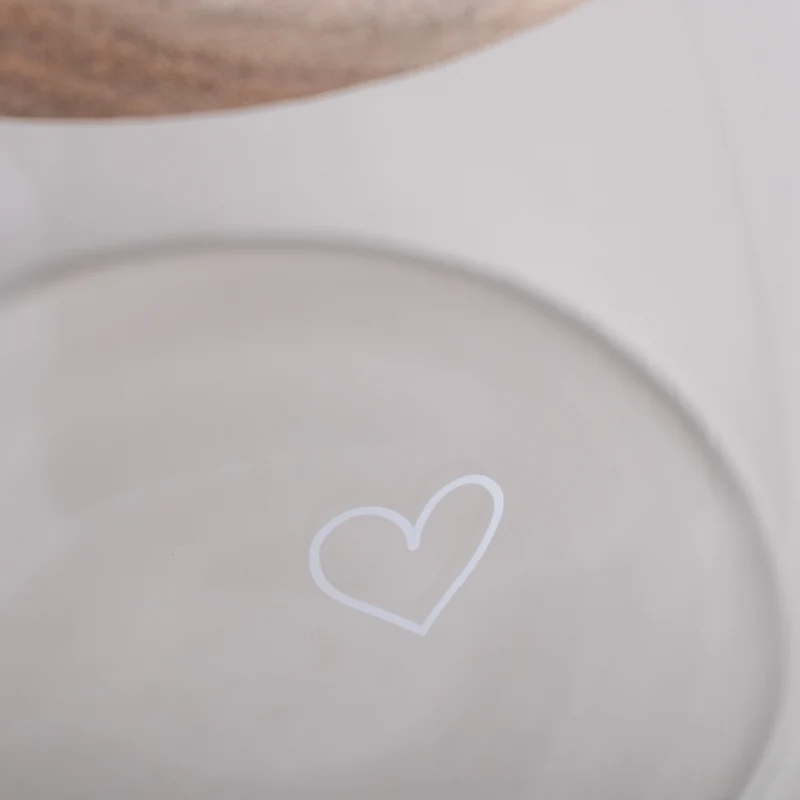 Vorratsglas M - Herz weiss