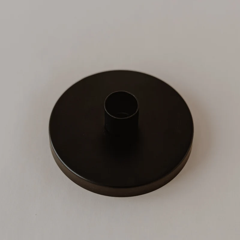 Kerzenhalter Metall - schwarz - für Vorratsgläser