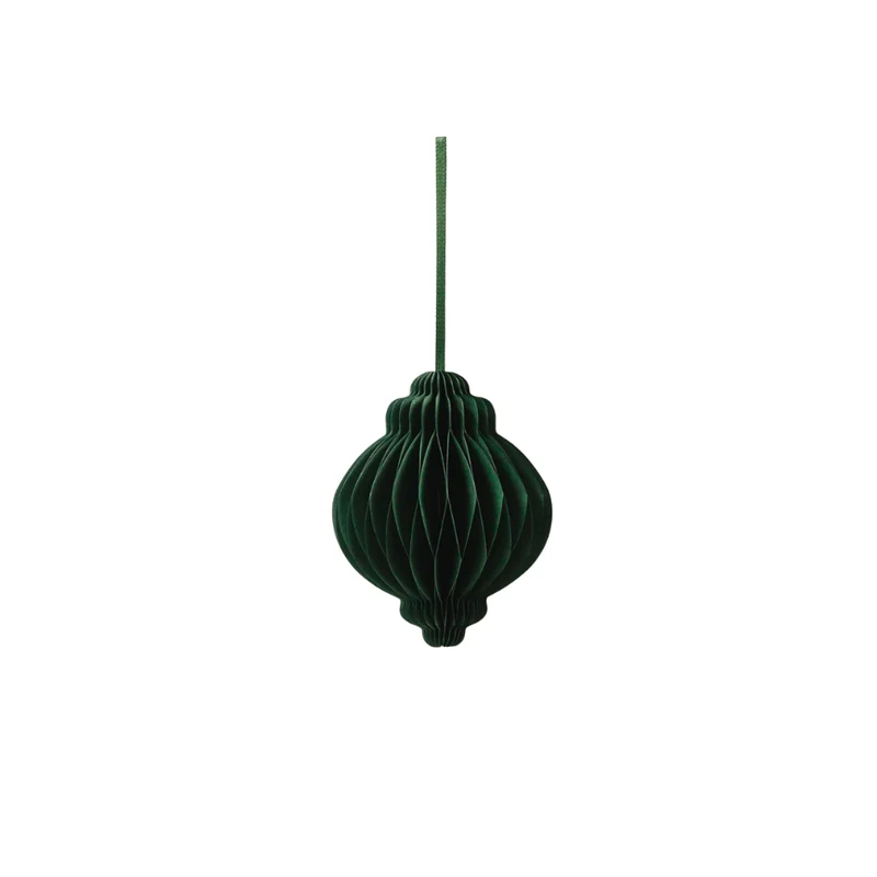 Papierkugeln - dunkelgrün - faltbar - 10 cm