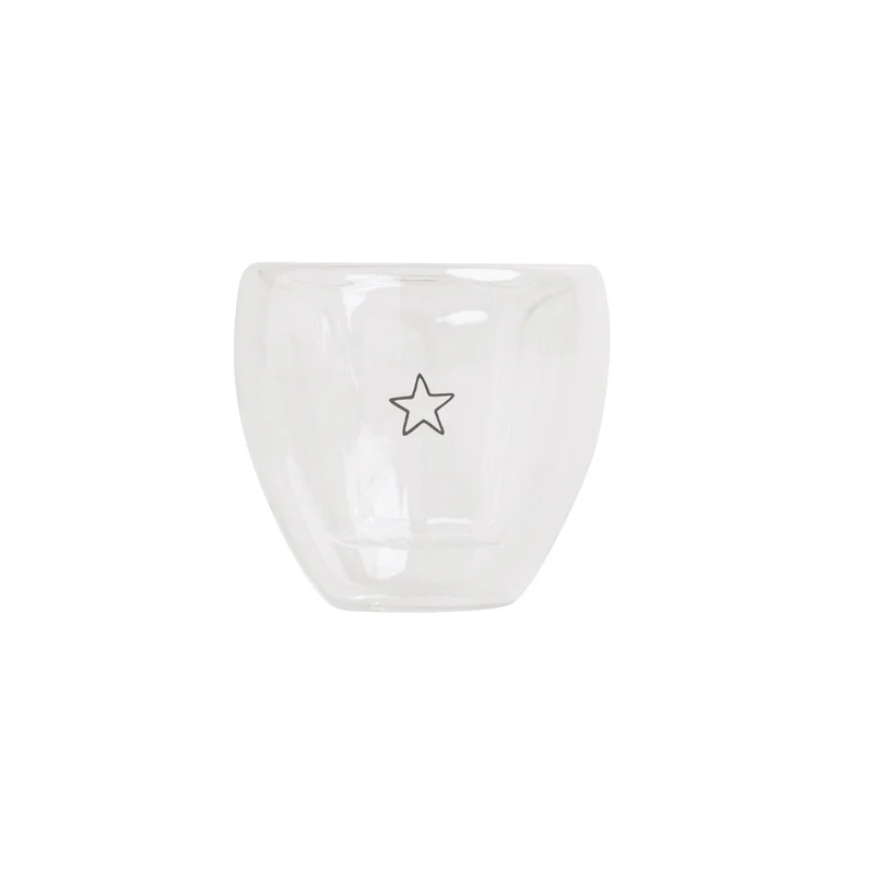 Trinkglas - Stern - doppelwandig 200ml