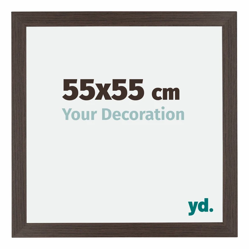 Bilderrahmen 55x55 cm - Eiche Dunkel - MDF - Mura