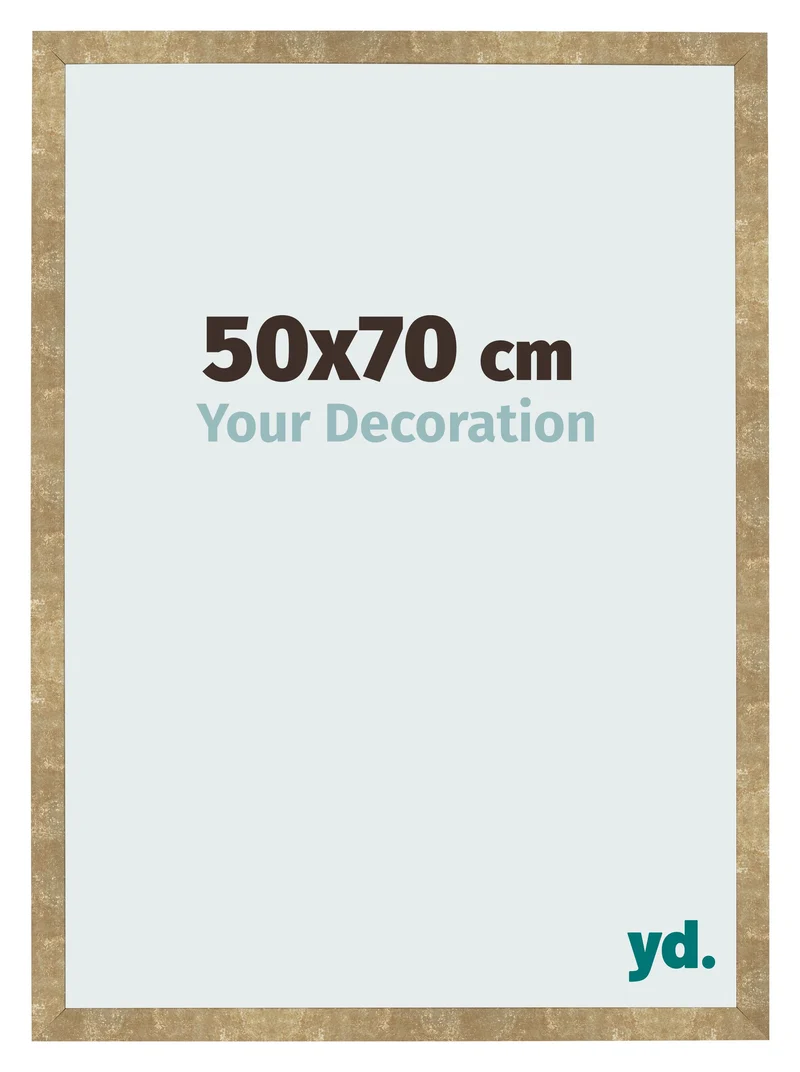 Bilderrahmen 50x70 cm - Gold Antik - MDF - Bologna