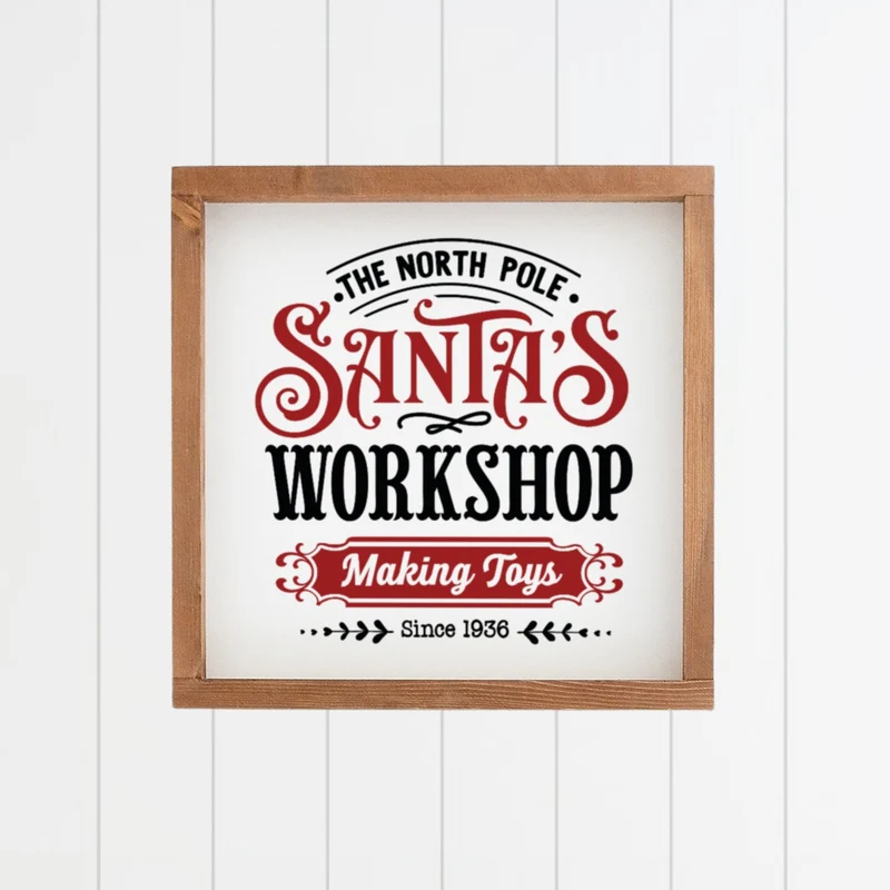 Landhaus Schild | Santa's Workshop