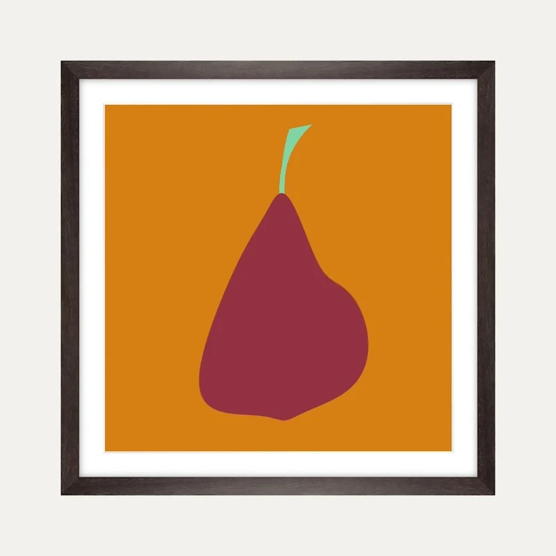 Kunstdruck 'Silent Fruits 06' Poster 40x40 - IH & KL Design Studio