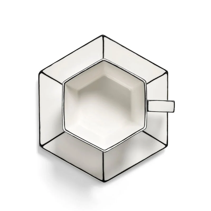 Cappuccinotasse mit Untersetzer Carte Blanche - Serax
