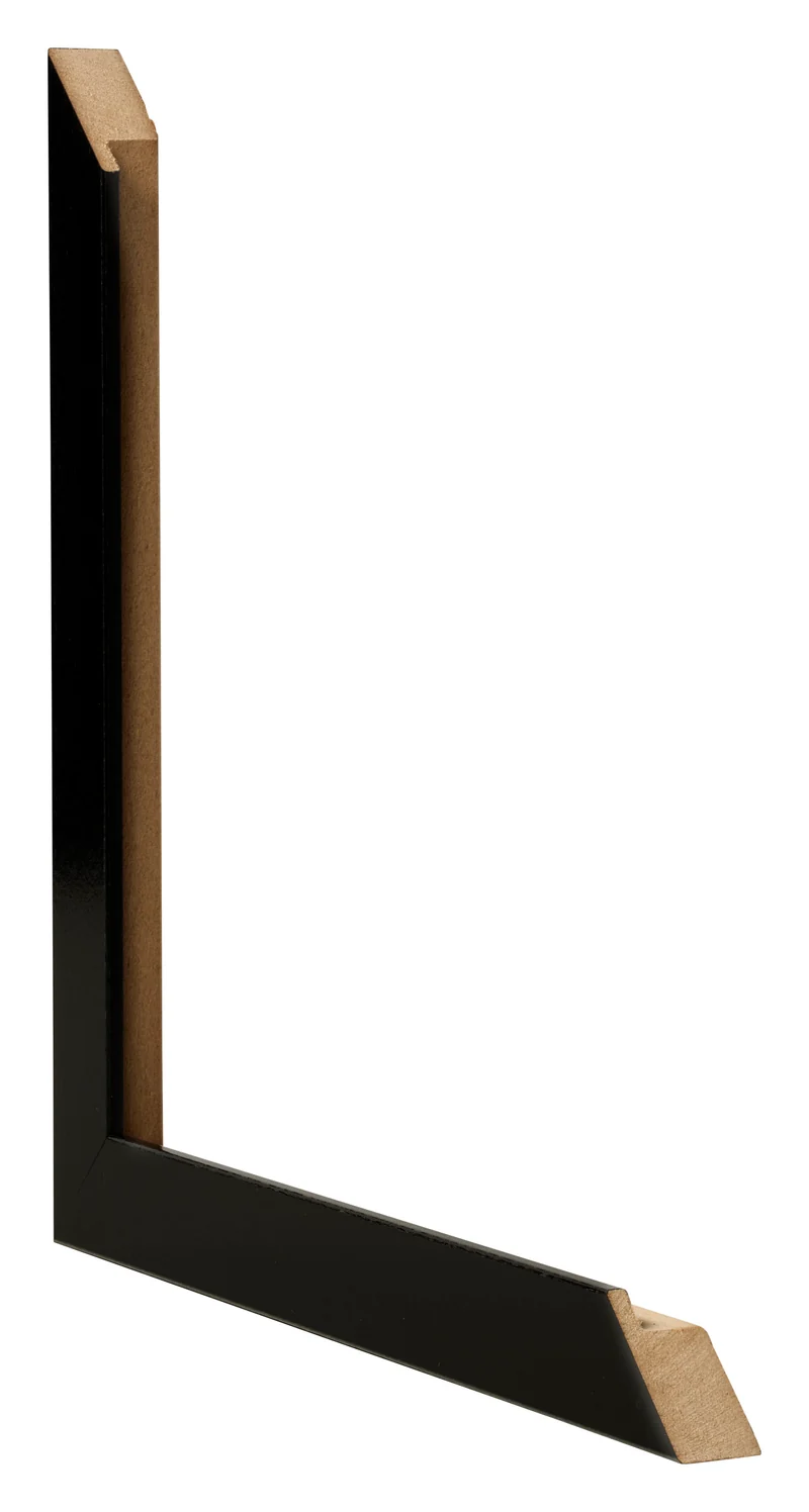 Bilderrahmen 30x40 cm - Schwarz Hochglanz - MDF - Bologna
