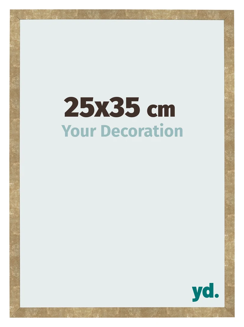 Bilderrahmen 25x35 cm - Gold Antik - MDF - Bologna