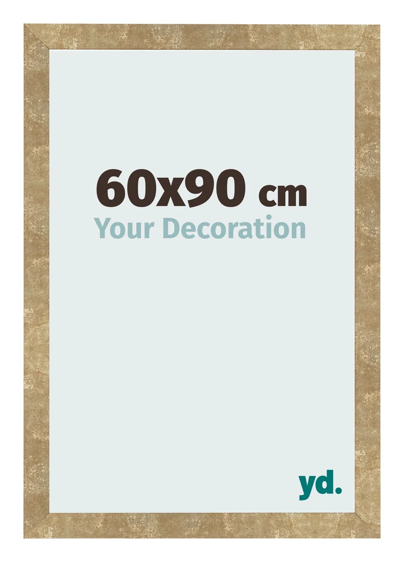 Bilderrahmen 60x90 cm - Gold Antik - MDF - Bologna