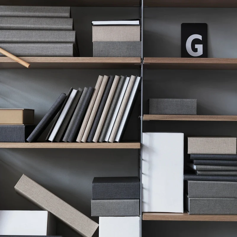 Wohnzimmer Komplettset O - Regalsystem - Stringfurniture