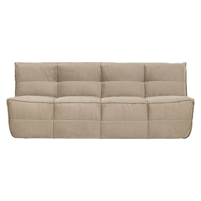 Sofa 3-Sitzer Cluster Samt beige - VT Wonen