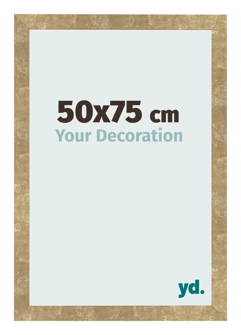 Bilderrahmen 50x75 cm - Gold Antik - MDF - Bologna