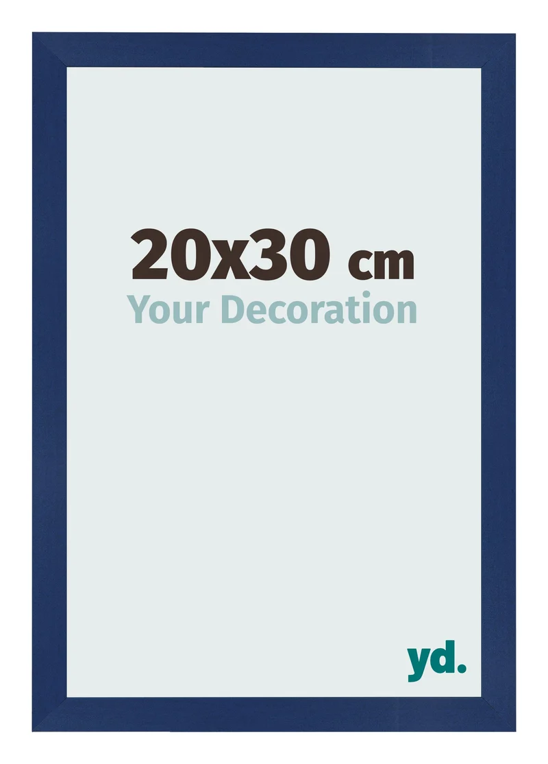 Bilderrahmen 20x30 cm - Dunkelblau Gewischt - MDF - Bologna