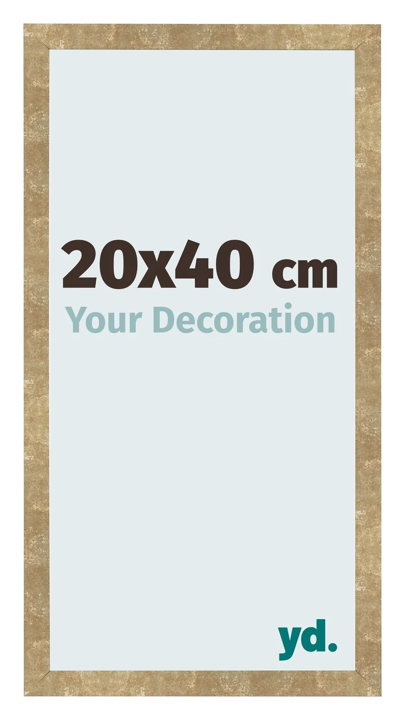 Bilderrahmen 20x40 cm - Gold Antik - MDF - Bologna