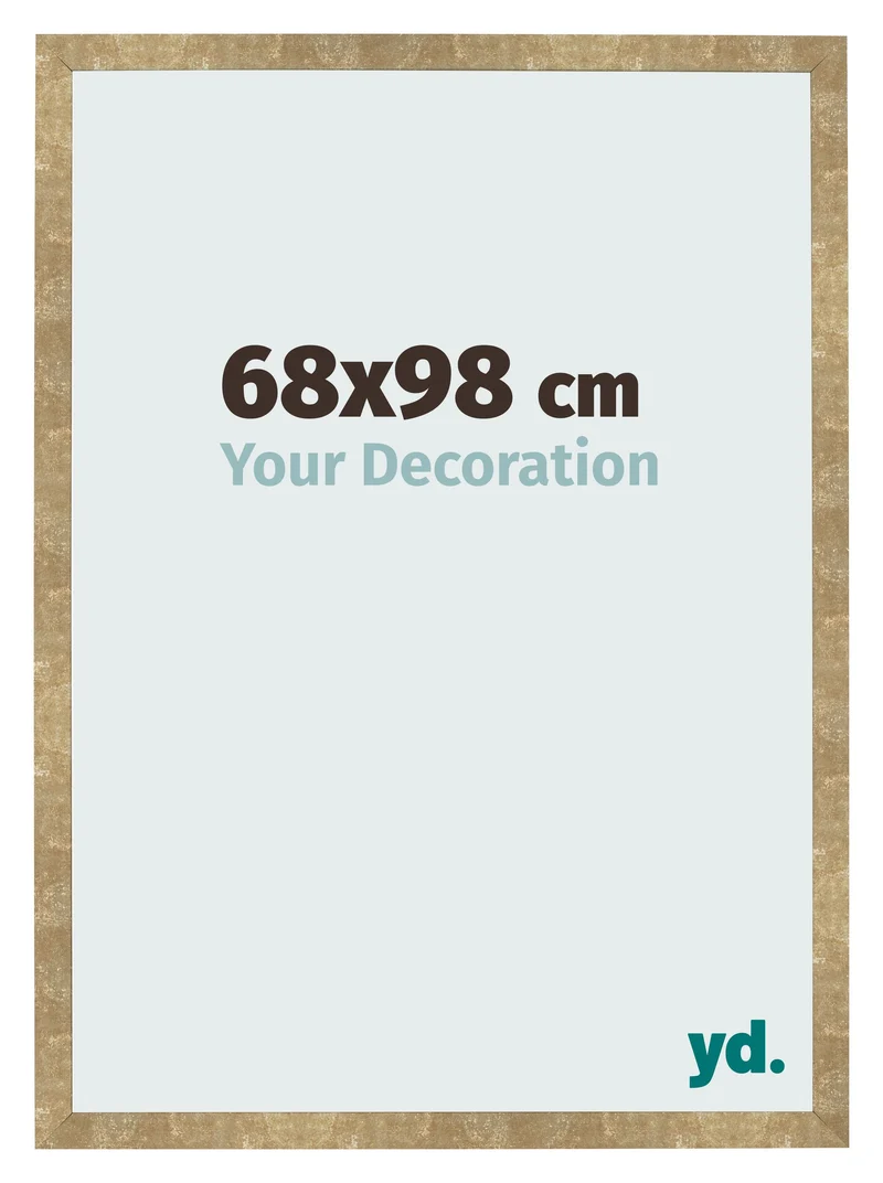Bilderrahmen 68x98 cm - Gold Antik - MDF - Bologna