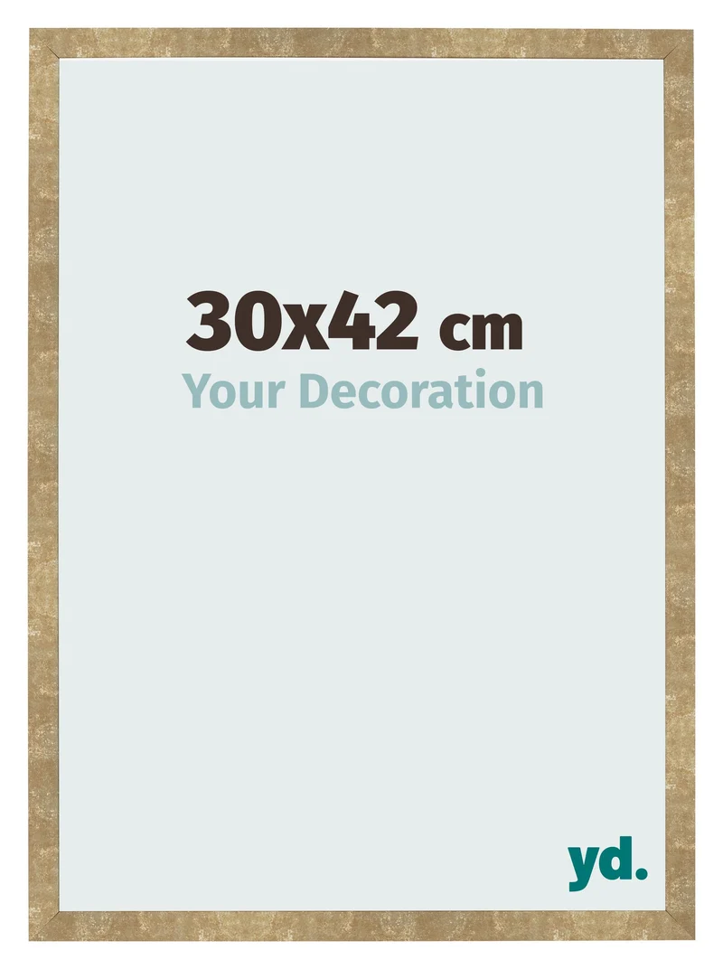 Bilderrahmen 30x42 cm - Gold Antik - MDF - Bologna