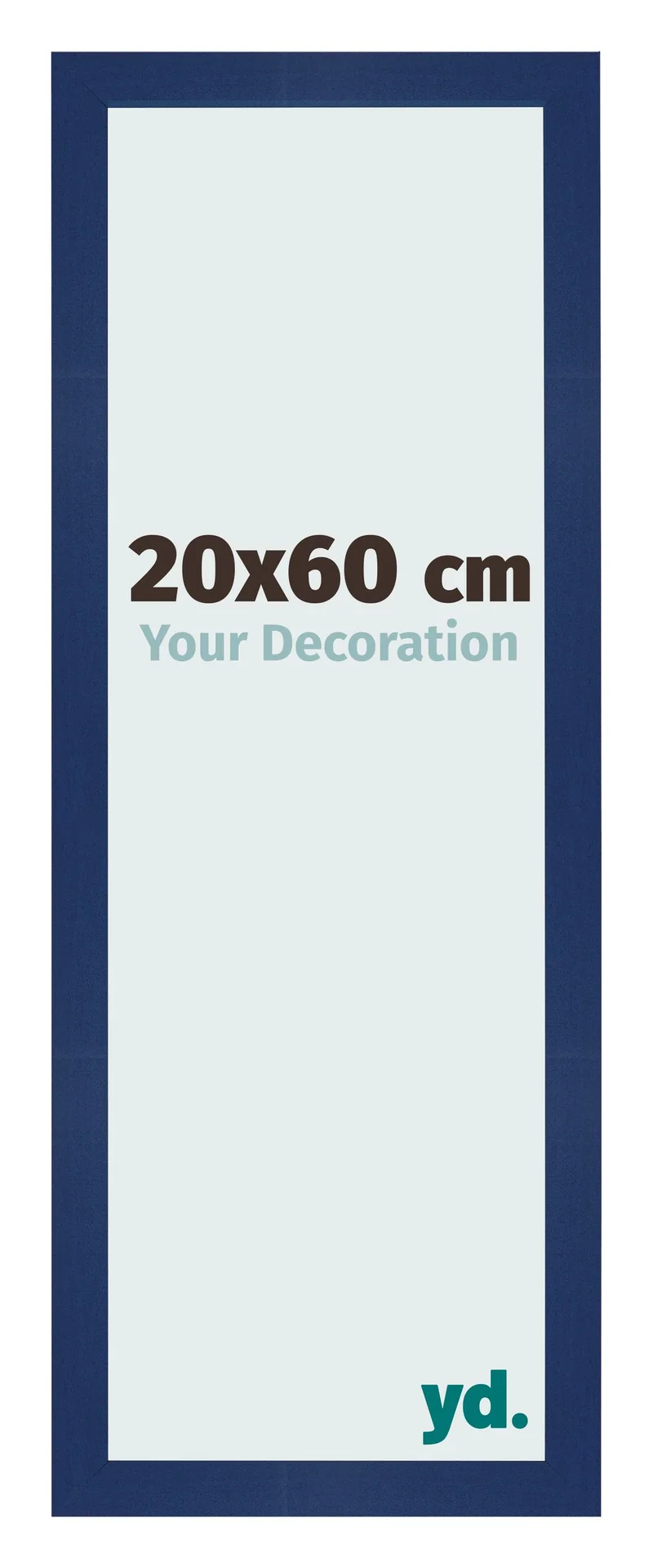 Bilderrahmen 20x60 cm - Dunkelblau Gewischt - MDF - Bologna