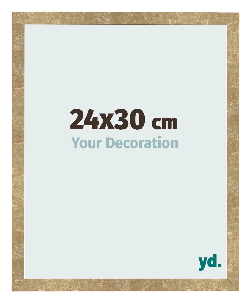 Bilderrahmen 24x30 cm - Gold Antik - MDF - Bologna