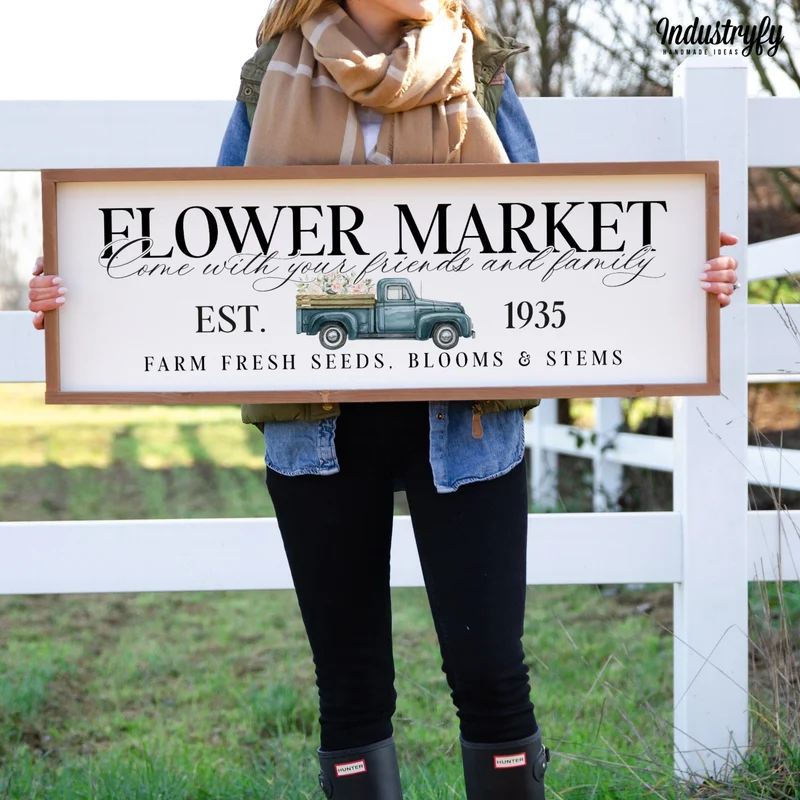Landhaus Schild | Flower Market Truck No3
