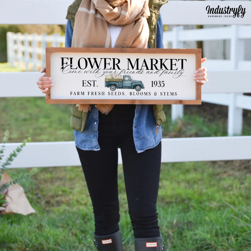 Landhaus Schild | Flower Market Truck No3
