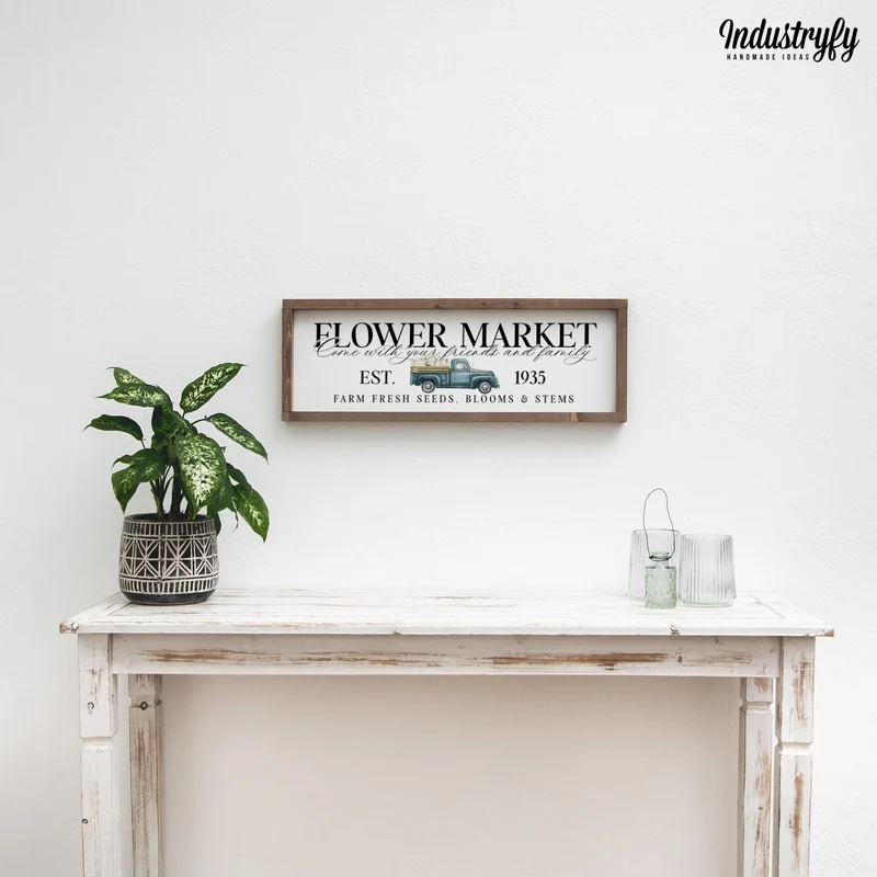 Landhaus Schild | Flower Market Truck No3