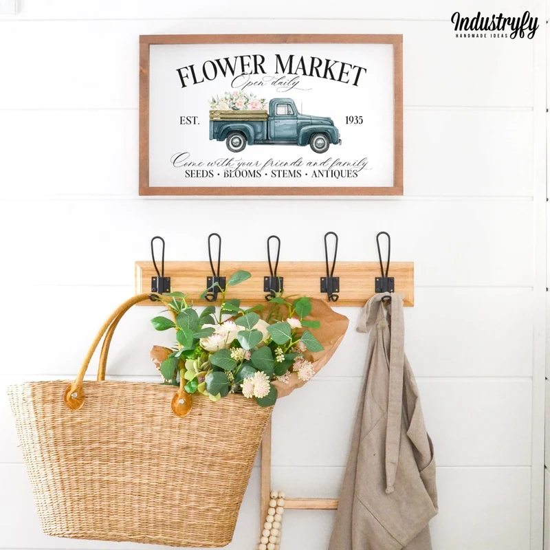 Landhaus Schild | Flower Market Truck No2