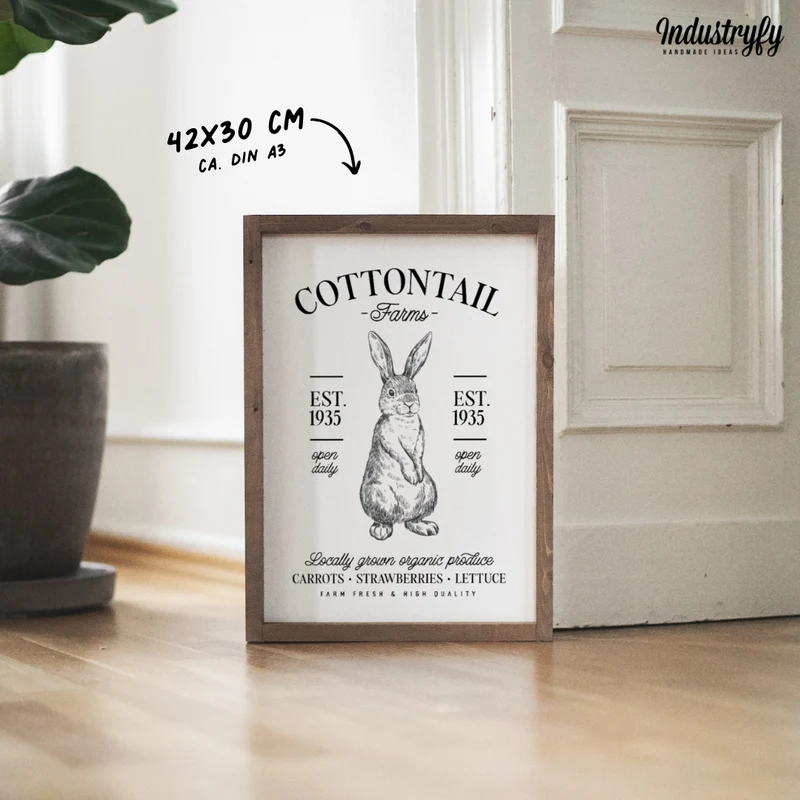 Landhaus Schild | Cottontail Farms