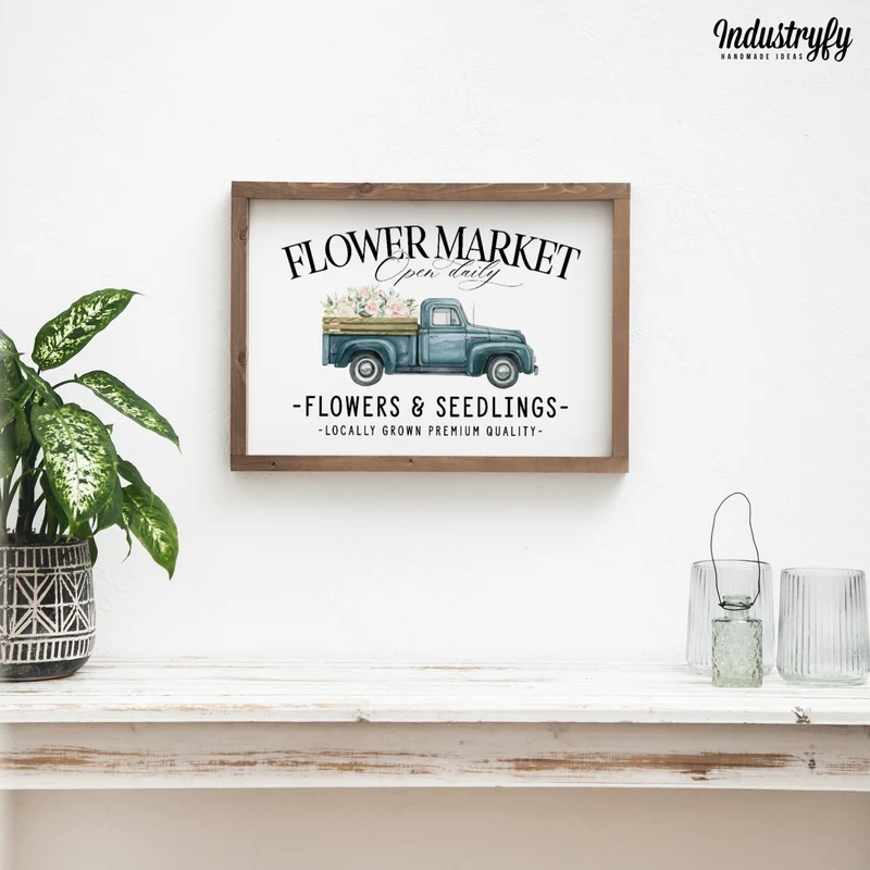 Landhaus Schild | Flower Market Truck No1
