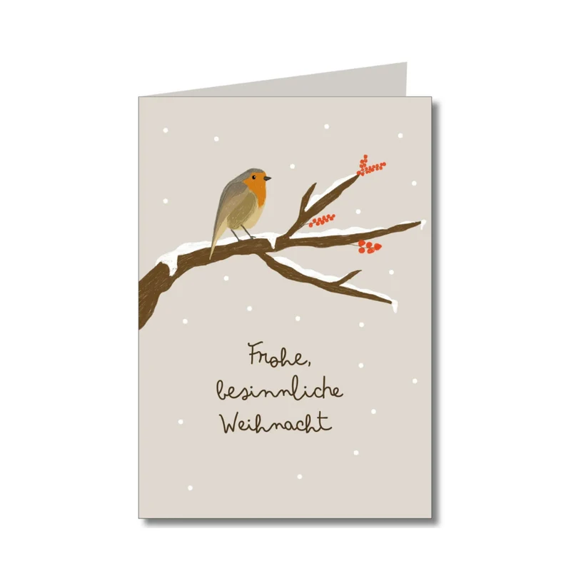 Klappkarte m. Umschlag - Weihnacht - Frohe besinnliche Weihnacht