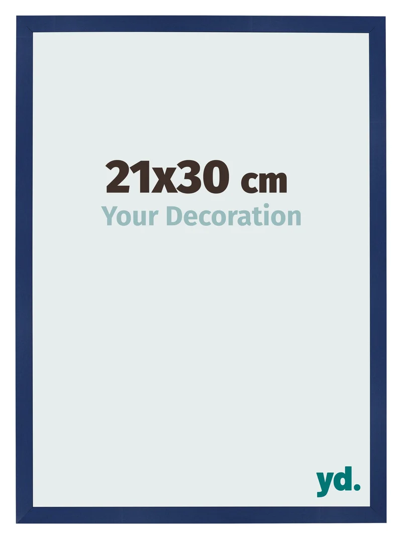Bilderrahmen 21x30 cm - Dunkelblau Gewischt - MDF - Bologna