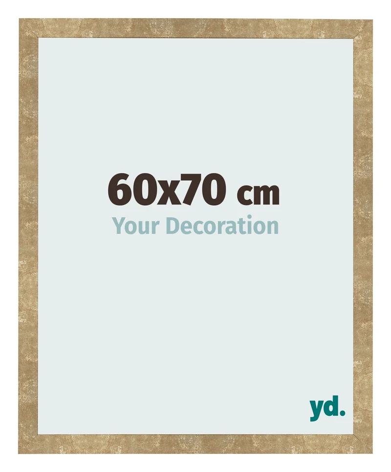 Bilderrahmen 60x70 cm - Gold Antik - MDF - Bologna