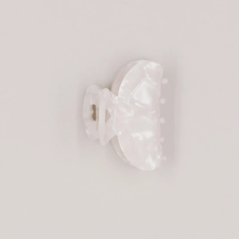 Haarspange - Herz - groß pearl