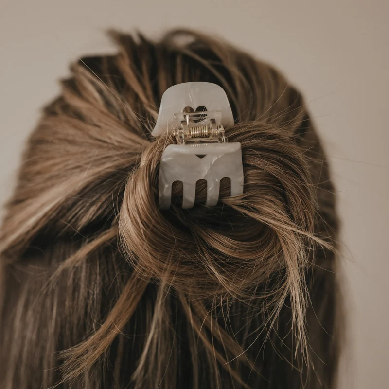 Haarspange - Herz - klein pearl