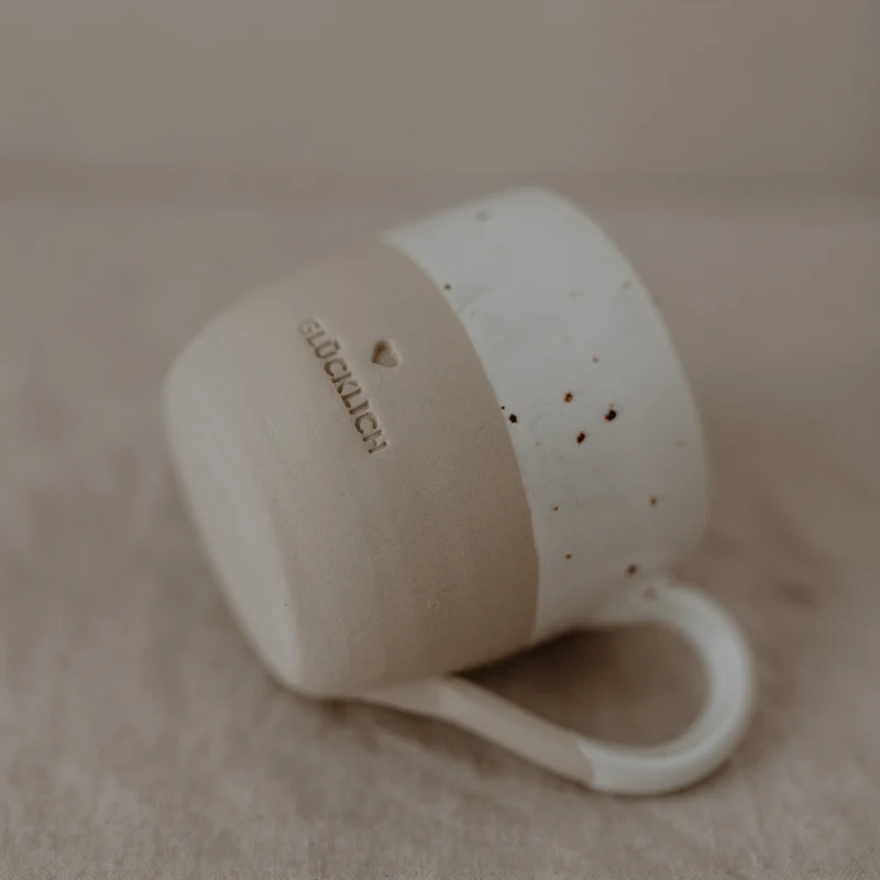 Cappuchino Tasse • Glücklich