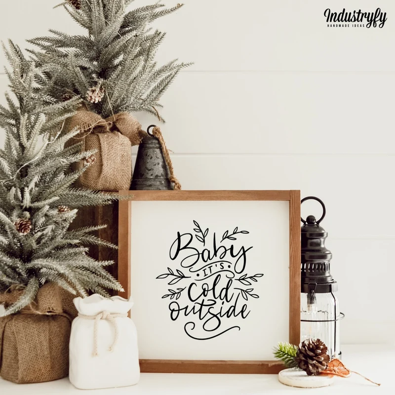 Landhaus Schild | Baby it's cold outside