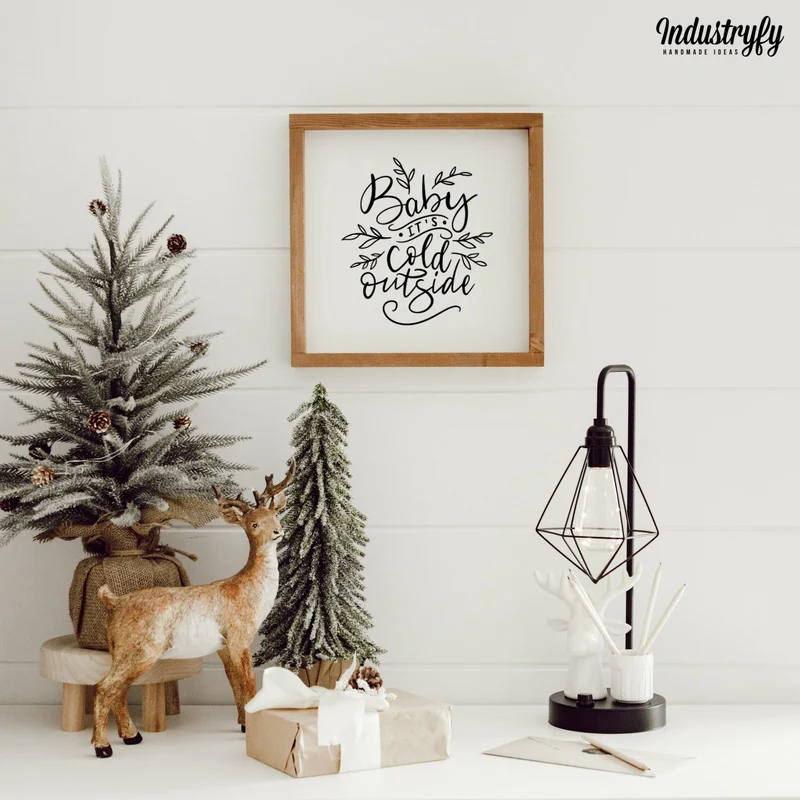 Landhaus Schild | Baby it's cold outside