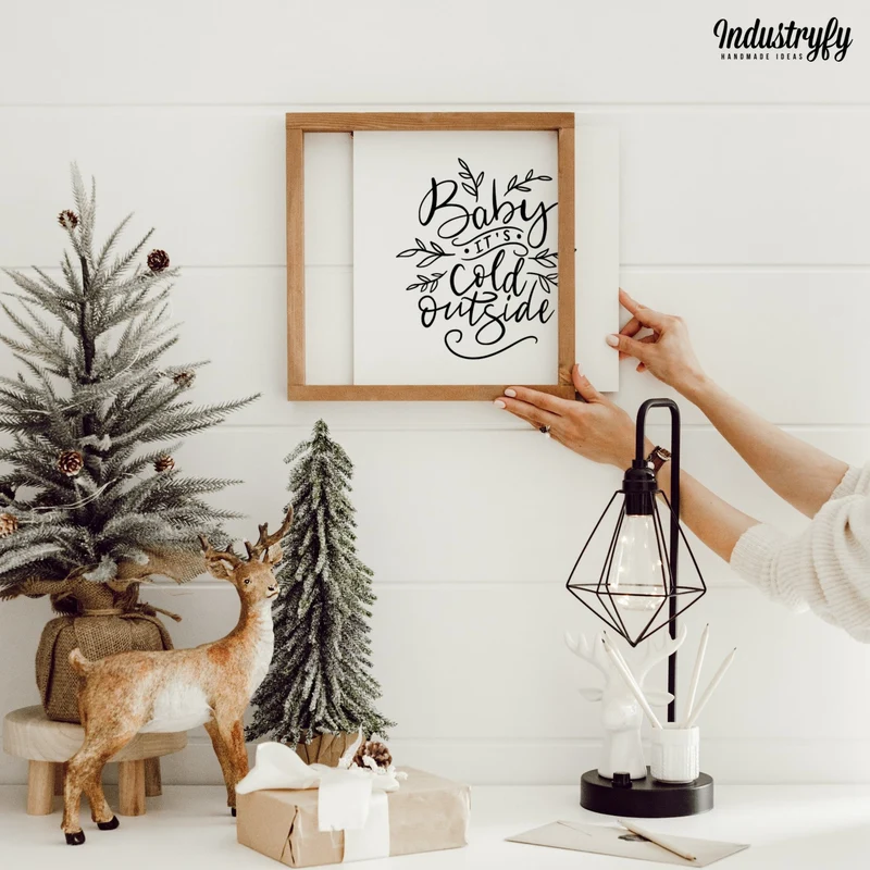 Landhaus Schild | Baby it's cold outside