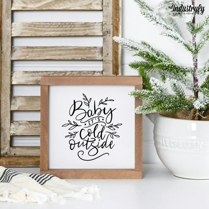 Landhaus Schild | Baby it's cold outside