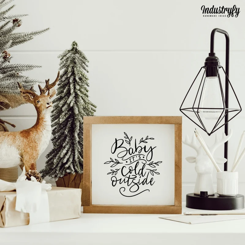 Landhaus Schild | Baby it's cold outside
