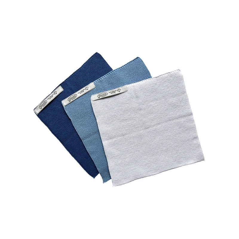 Wischtücher Bio - SET - blau-weiss