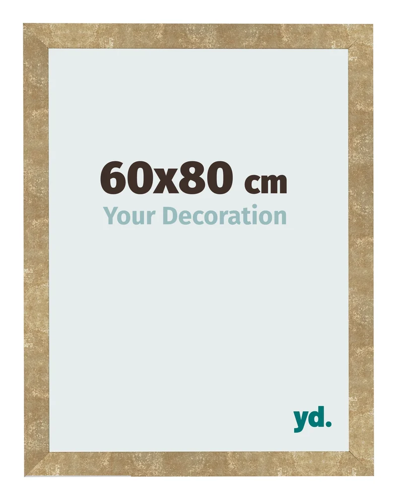 Bilderrahmen 60x80 cm - Gold Antik - MDF - Bologna