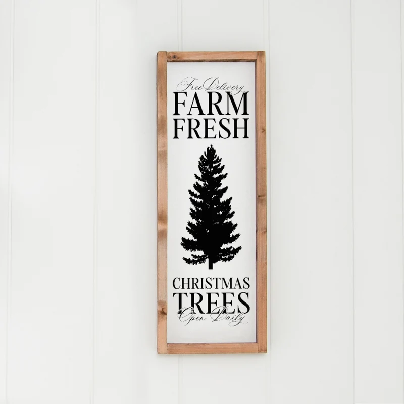 Landhaus Schild | Farm Fresh Christmas Trees