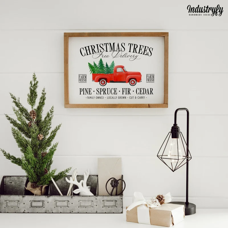 Landhaus Schild | Christmas Tree Delivery