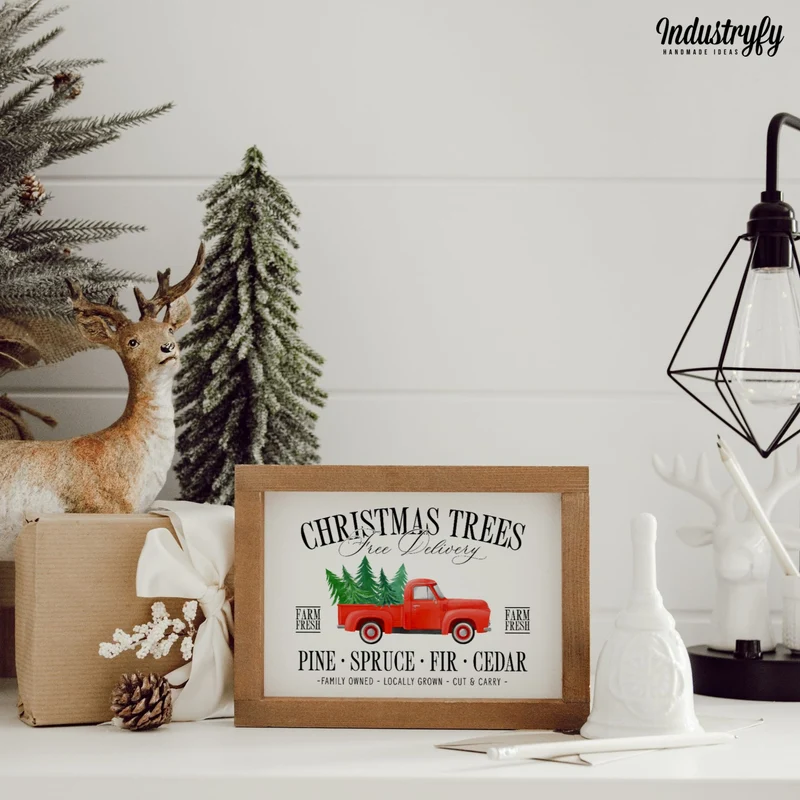 Landhaus Schild | Christmas Tree Delivery